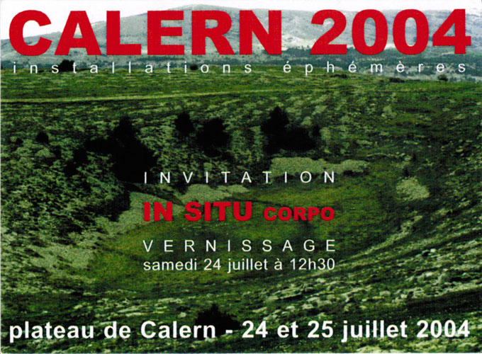 Installations éphémères sur le plateau de Calern 06 en 2004